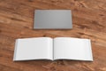 Open and closed soft cover books Royalty Free Stock Photo