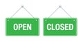 Open and closed vector signs Royalty Free Stock Photo