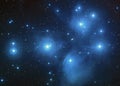 Open Cluster The Pleiades in the constellation of Taurus. Elements of this picture furnished by NASA