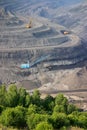 Open-coal mine Royalty Free Stock Photo
