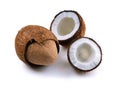 Open coconuts Royalty Free Stock Photo