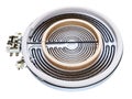 open-coil burner from ceramic heating hob isolated Royalty Free Stock Photo