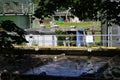 Water treatment works. Royalty Free Stock Photo