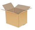 Open Corrugated cardboard box Royalty Free Stock Photo