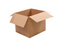 Open corrugated cardboard box Royalty Free Stock Photo