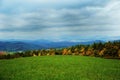 Open country field in autumn Royalty Free Stock Photo