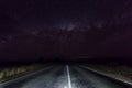 Open country road in Clare Valley, south australia with stars an