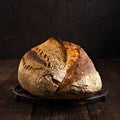 Open crumb basic sourdough bread Royalty Free Stock Photo