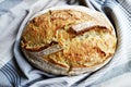Open crust sourdough bread loaf Royalty Free Stock Photo