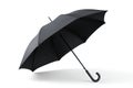 Classic Black Umbrella Isolated on White Background Royalty Free Stock Photo
