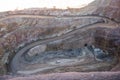 Open cut  gold mine at Cobar Royalty Free Stock Photo