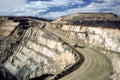 An open cut mine at Broken Hill . Royalty Free Stock Photo