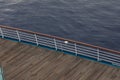 Open deck on cruise ship, sea view Royalty Free Stock Photo