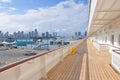 Crystal Simphony cruise ship open deck Royalty Free Stock Photo
