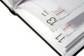 Open diary Royalty Free Stock Photo