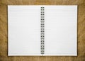 Open diary ring binder Royalty Free Stock Photo