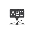 Open Dictionary book vector icon