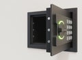 Open Digital Wall Safe Royalty Free Stock Photo