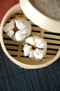 Open dimsum tray Royalty Free Stock Photo