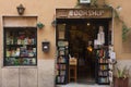 The Open Door Bookshop, an old English bookstore along Via della Lungaretta, a charming cobblestone street in Trastevere.