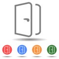 Open door frame icon. Entrance symbol vector icon