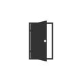 Open door icon. Vector illustration, flat design. - Vector Royalty Free Stock Photo