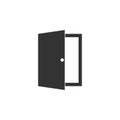 Open door icon. Vector illustration, flat design. - Vector Royalty Free Stock Photo