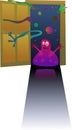 Open door on the monsters universe Royalty Free Stock Photo