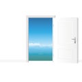 Open Door Mountain View Fresh Pure Air Royalty Free Stock Photo