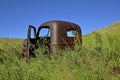 Open door of an old rusty pickup Royalty Free Stock Photo