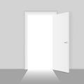 Open door opportunities concept for business success vector illustration Royalty Free Stock Photo