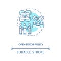 Open-door policy concept icon Royalty Free Stock Photo