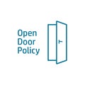 Open door policy poster