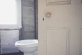 Open door to bathroom Royalty Free Stock Photo