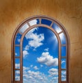 Open door to the sky Royalty Free Stock Photo