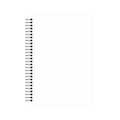 Open dotted A4 spiral notebook isolated on white background mockup Royalty Free Stock Photo