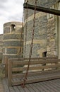 Open drawbridge castle of Angers