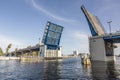 Open drawbridge in Fort Lauderdale