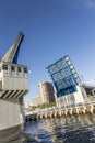 Open drawbridge in Fort Lauderdale