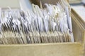 Open Drawer With Filing Records Royalty Free Stock Photo