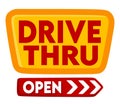 open drive thru 24 hour Royalty Free Stock Photo