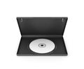 Open dvd box with a disk, Royalty Free Stock Photo