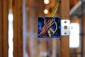 Open Electrical Box in a Home Under Construction Royalty Free Stock Photo