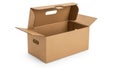 Open empty cardboard box ready for packing Royalty Free Stock Photo