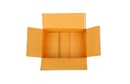 Open empty carton corrugated cardboard box Royalty Free Stock Photo