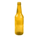Open empty glass beer bottle Royalty Free Stock Photo
