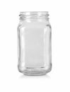 Open empty glass jar for food Royalty Free Stock Photo