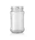 Open empty glass jar for food and canned food Royalty Free Stock Photo