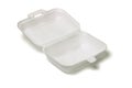 Open empty Styrofoam takeaway box Royalty Free Stock Photo