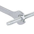 Open ended spanner wrench with nut and bolt